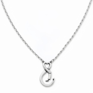 Collier porte-breloque interchangeable en argent sterling 925, symbole d'amour infini - Product Image 5