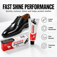 Cirage Crème Jinyang à Longue Durée de Vie avec Fonction Nettoyage Facile 30g pour l'Entretien des Chaussures, Stockage Trois Ans