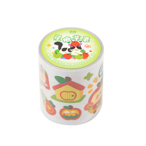 1 <b>Roll</b> of Tape Guoguo Fairy Tale Series Cute Apple and Animal-themed Patterns for DIY Journal Decorations and Collage - Product Image 5