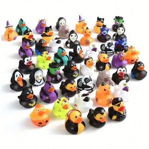 2 Inch Rubber Baby <b>Bath</b> Assorted Duckies Party Favor Kids Design Ducks Toys for Halloween - Product Image 1