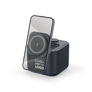 <span class=keywords><strong>Altavoz</strong></span> Bluetooth 2026 3 en 1 con Cargador Inalámbrico Magnético de 15W de Carga Rápida para iPhone/Android, Apple Watch, <span class=keywords><strong>AirPods</strong></span>, Plegable y Portátil - Product Image 1