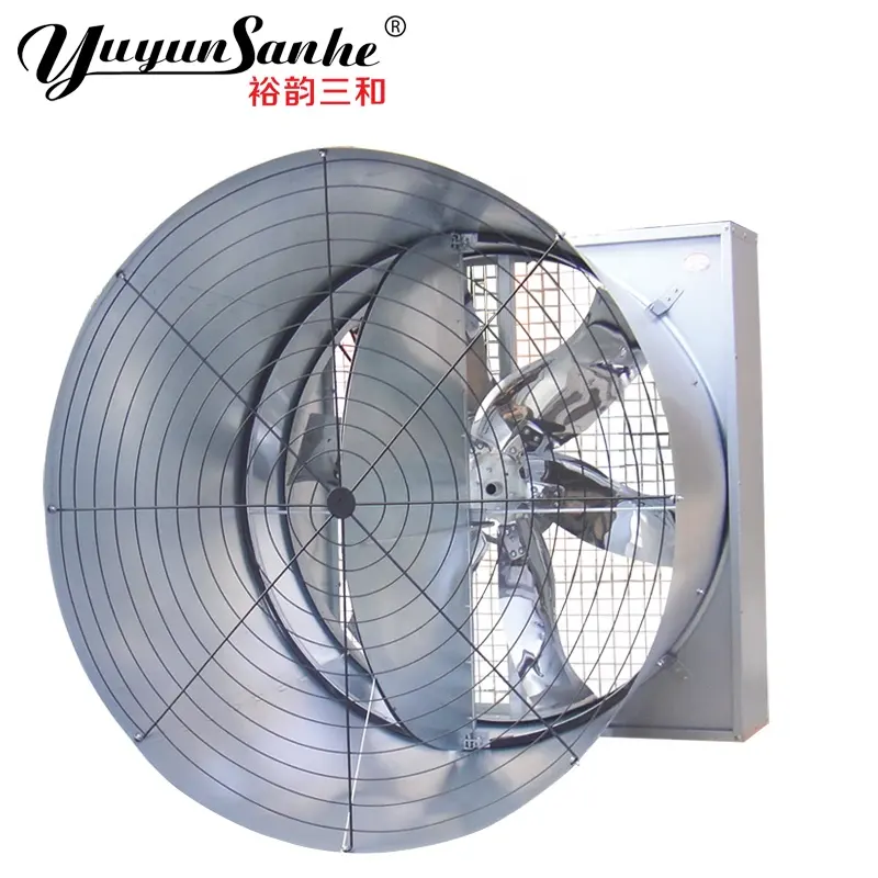 Ventilateur d'extraction, à hélice, système de Ventilation avec cône CE et kess, utilisable pour ferme de volaille, élevage de poulet