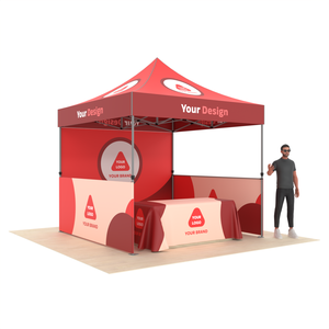 Tenda Pubblicitaria Pieghevole Personalizzata 10x10 10x15 10x20ft, Impermeabile e Resistente ai Raggi UV, con Telaio in Alluminio per Fiere ed Eventi all'Aperto - Product Image 1