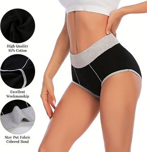 Slip da Donna in Cotone Economici all'Ingrosso, Mutande a Vita Alta Elasticizzate, Biancheria Intima Morbida, Taglie Forti, Copertura Totale - Product Image 4