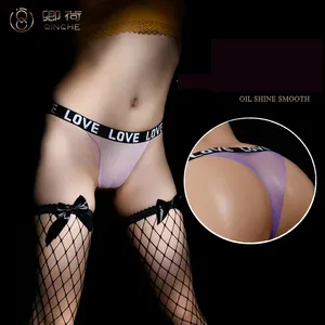 Sheer Lace Women Underwear Hot Thong See Through Low Rise Girl Panties 1 Piece Opp Bag with Rhinestone G String Sexy for Women