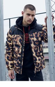 Piumino invernale personalizzato Unisex giacca imbottita in cotone spesso con cappuccio stampato giacca a sbuffo per uomo e <span class=keywords><strong>donna</strong></span> all'ingrosso - Product Image 2