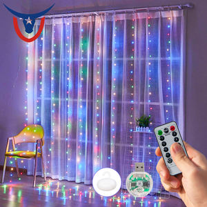 Noël Rideau Lumières En Gros LED 8 Fonction Télécommande Rideau LED <span class=keywords><strong>Guirlande</strong></span> 3x3 Mteer - Product Image 5