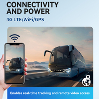 Système de caméra de recul pour camion SeemeTech 4CH 4G GPS AI Mobile NVR IPC AHD 1080P MDVR avec moniteur de plaque d'immatriculation et aide à la révision