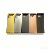 Boîtier de clé USB en alliage de zinc en gros, directement de l'usine, triangle creux, logo personnalisé