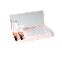NBBLUESKY Organisateur plastique Tablet Storage Cases Customize logo 7 Compartiment Days Weekly Pill Box with Mirror