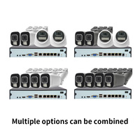 Sistema de CCTV PoE Goobsafe de 4/8 Canales, Cámara de Seguridad IP de 4MP/5MP con NVR y Almacenamiento en Tarjeta de Memoria, Detección Humana y Visión Nocturna