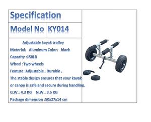 Troli <span class=keywords><strong>Kayak</strong></span> Aluminium, keranjang <span class=keywords><strong>Kayak</strong></span> Aluminium dengan Platform fleksibel, keranjang <span class=keywords><strong>Kayak</strong></span> kuat dan tahan lama - Product Image 2