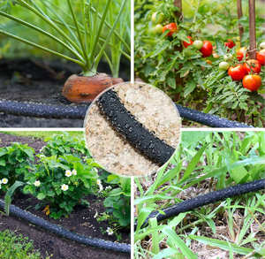 Tubo Irrigazione a Goccia in Gomma da 7,6 m (25ft) 1/2'' <span class=keywords><strong>per</strong></span> Giardino, Bobina Avvolgitubo, Risparmia il 80% d'Acqua, <span class=keywords><strong>per</strong></span> Giardino Sotterraneo, Prato, <span class=keywords><strong>Orto</strong></span> e Aiuole - Product Image 6