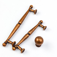 Poignées de meuble rétro européennes en laiton, poignées de tiroir en alliage de zinc pour chambre, villa, cuisine, commode, armoire, placard