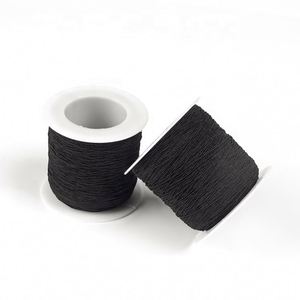 Factory Supply Custom Elastic 0.3mm Black/White Woven <b>Band</b> Ribbon Knitted Elastic Tape Wholesale - Product Image 2
