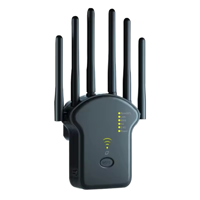 OEM U13 Dual Band Network Amplifier 1200Mbps 300Mbps High Gain 6 Antenna Wireless Signal Repeater WPS Router for Home Using