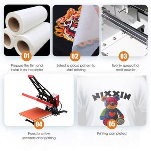High Quality A4 Sheet Package Heat Transfer Film Printing DTF PET Material for Clothing for Press Heat Transfer <b>Machine</b> - Product Image 6