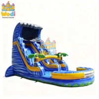 Grand toboggan aquatique gonflable d'extérieur, piscine écologique, PVC 0,55 mm sans plomb, non toxique, certifié EN14960, aire de jeux Wodi Wodi-b5