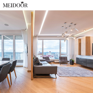 UPVC PVC dọc Sash nội thất văn phòng hiện đại thương mại cách nhiệt cửa sổ - Product Image 2