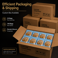 Sacs d'emballage pour beignets, biscuits et gâteaux en plastique laminé de qualité alimentaire, transparents, thermoscellables, avec impression personnalisée
