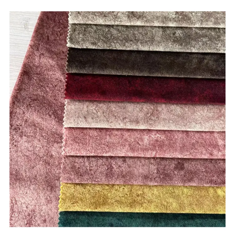 RedSun Textile Polyester Kett strick bedruckte Samt faser für Möbel Heim textilien Stoff Polsters amt