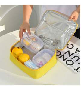 Large Capacity Simple Cartoon New Student <b>Lunch</b> <b>Box</b> Multi-functional Portable Insulation <b>Lunch</b> <b>Bag</b> - Product Image 1