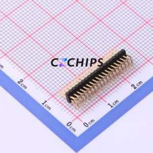 X1321WR-2x19J-C40D18 Pin Header Bent Lead Through Hole,P=1.27mm Connector 2x19P 1.27mm 1.27mm Pin Header - Product Image 2