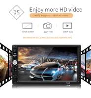 Autoradio universel 2 Din, autoradio 7 pouces avec écran tactile HD, lecteur multimédia MP5, autoradio, récepteur FM, Mirror Link