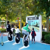 2025 nouveaux jeux de sports à domicile-VR AR simulateur de cyclisme interactif vélo dynamique vélo d'exercice vidéo équipement d'amusement en plein air