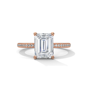 Romantic Emerald Cut Lab Grown <b>Diamond</b> <b>Ring</b> for Women VVS VS Clarity IGI Certified Gold Engagement Jewelry Perfect Wedding Gift - Product Image 1