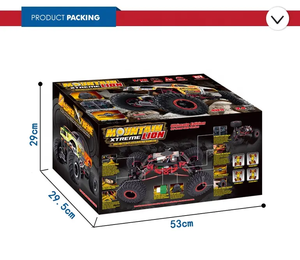 SJY-1072 2.4G không thấm nước điện 1:10 quy mô 4WD RC rock blimbing xe bánh xích xe tải kép phía trước và phía sau chức năng lái - Product Image 4