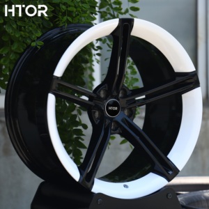 Jantes forgées légères HTOR 19x9 20x9 21x9 pouces 5x114.3 5x130 Noir brillant Blanc pour <span class=keywords><strong>Taycan</strong></span> Model Y 911 718 <span class=keywords><strong>E</strong></span>-<span class=keywords><strong>tron</strong></span> GT - Product Image 1