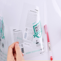Impression d'autocollants avec logo personnalisé, étiquettes transparentes, autocollants en poly transparents, autocollants thermiques transparents