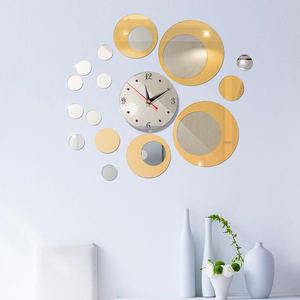 2025 mới Bắc Âu mới lạ đồng hồ lớn 3D không Khung nhà lớn Trang trí hiện đại sang trọng giá rẻ Tự làm gương acrylic Đồng hồ treo tường kỹ thuật số - Product Image 2