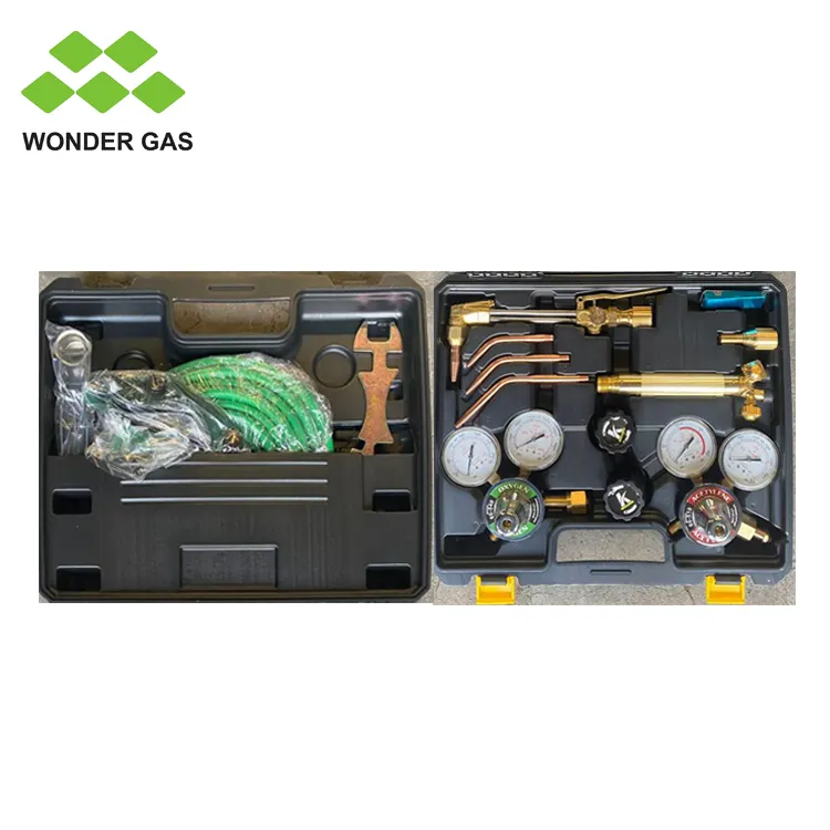 4L Oxygen/2L Acetylene Portable Welding and Cutting Kit with Welder Tools Storage Case Gas Cutting Torch