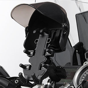 Support de téléphone soleil housse de <span class=keywords><strong>pluie</strong></span> moto guidon u-bolt l montage griffe 1 pouce balle pince support de téléphone avec casque pare-soleil pour ram - Product Image 4