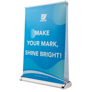 ขาตั้งจอแสดงผลแบบม้วนเก็บได้ขนาดเล็กสำหรับตั้งโต๊ะ พิมพ์ลายตามสั่ง ขายส่ง - Product Image 2