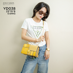 Jiali <span class=keywords><strong>QAZA</strong></span> 2023 nouveauté sac à main personnalisé pour femme avec chaînes de broderie et décoration froncée sac à main de bonne qualité à bas prix - Product Image 6