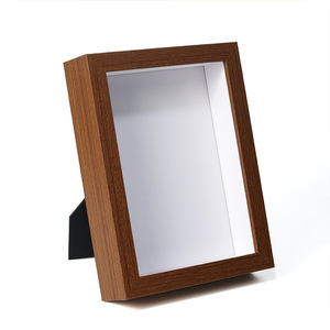 Cadres en bois 3D de haute qualité, vente en gros, personnalisés, pour l'affichage mural, cadres à ombre avec <span class=keywords><strong>verre</strong></span> - Product Image 1