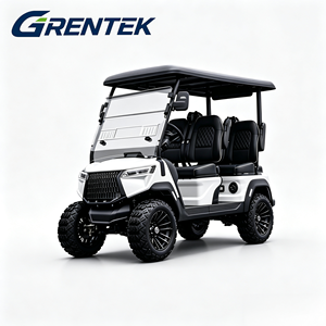 Voiturette de golf électrique GRENTEK 4 places blanche, moteur 5000W, autonomie 90 km, finition personnalisable pour parcours de golf et utilisation hors route. - Product Image 6