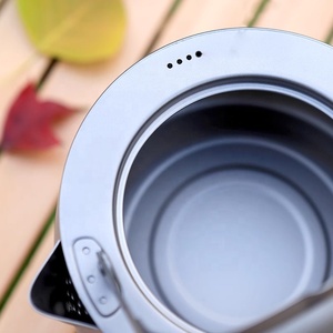 Accessoires de voyage, bouilloire en titane pour le camping, bouilloire à thé et à café d'extérieur, <span class=keywords><strong>vaisselle</strong></span>, pot, fournitures, plats de tourisme, équipement de cuisine pour la <span class=keywords><strong>randonnée</strong></span> - Product Image 4