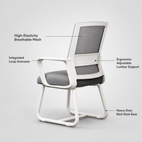 Chaise de bureau ergonomique en cuir avec dossier réglable, pliable, moderne, imperméable, avec structure en acier, pour l'extérieur, l'atelier et le bureau