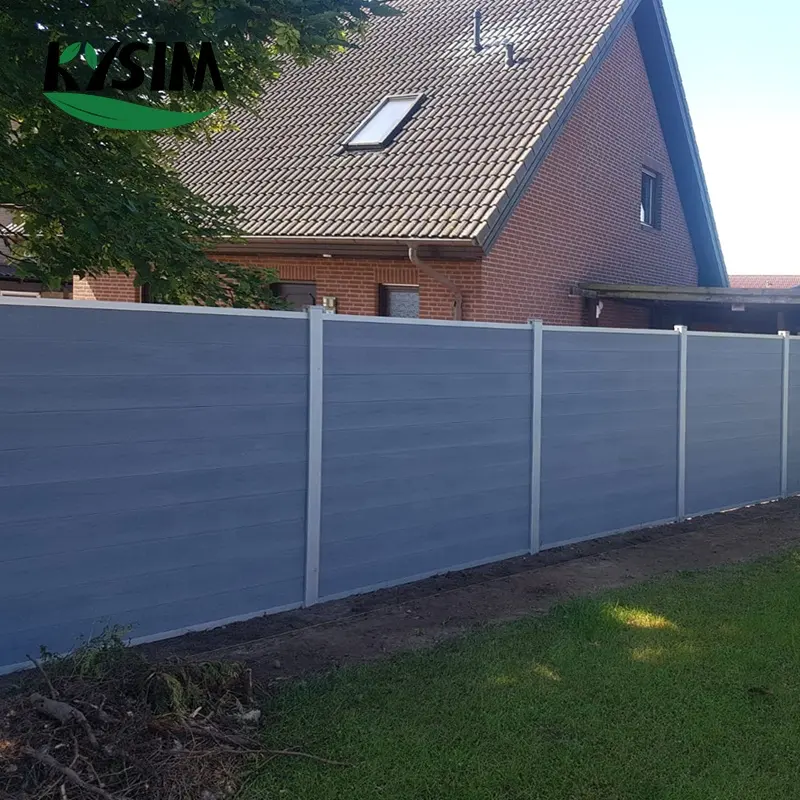 Modern tasarım kolay kurulum çit güvenlik bahçe gizlilik çit ahşap malzemeler açık wpc ucuz prefabrik çit panelleri