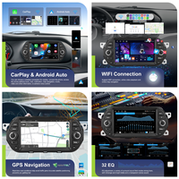 Hikity Stereo mobil Android, untuk Fiat Tipo Egea 2015-2017 7 "4 + 64G 2 Din Audio mobil/Android Auto GPS/Wifi/EQ