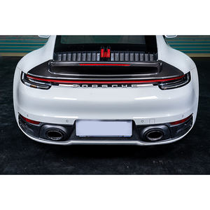 Pour 2019 + Porsche 911 992 Double aile Spoiler Kit de carrosserie modifié Style <span class=keywords><strong>SC</strong></span> en Fiber de carbone pare-chocs arrière Spoiler en queue de canard - Product Image 6