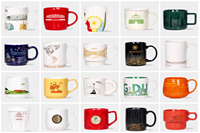 Mug souvenir en céramique haut de gamme, tasse de petit-déjeuner personnalisée avec paysage urbain pour les boutiques de souvenirs d'attractions touristiques, vente en gros OEM