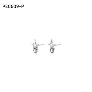 Boucles d'oreilles tendance DE PERLAS PE0609 pour femmes, bijoux de haute qualité - Product Image 1