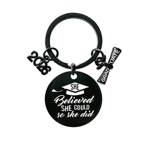 Porte-clés en acier inoxydable pour diplômé, promotion 2026, « Ma histoire ne fait que commencer », cadeau <span class=keywords><strong>de</strong></span> remise <span class=keywords><strong>de</strong></span> diplôme - Product Image 6