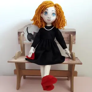 Benutzer definierte Muster weiße Haut Stein Frau Mädchen Lappen Puppe