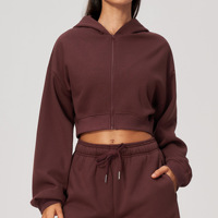Sweat à capuche zippé rose surdimensionné en coton pour femme avec logo personnalisé, imprimé léopard, coupe décontractée, coupe-vent, respirant, vêtement de détente